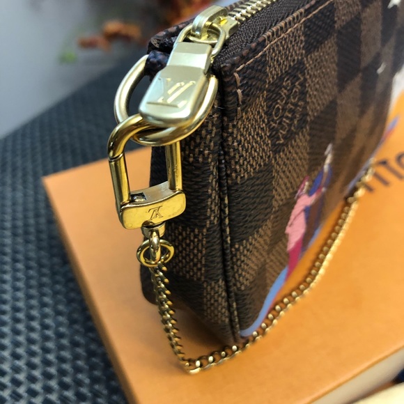 Rare Mini Pochette Translantic In Damier Ebene - Picture 5 of 8